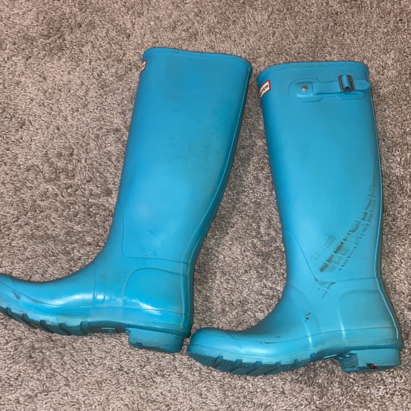 Tiffany Blue Hunter Boots - Picture 2 of 4